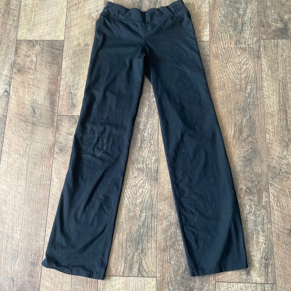 black flare leggings